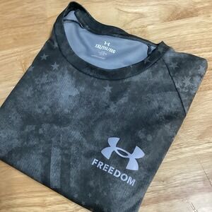 Mens Under Armour Freedom Short Sleeve‎ Camo Performance Shirt- XXL